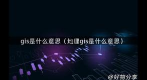 gis是什么意思（地理gis是什么意思）