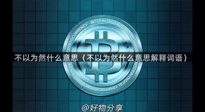 不以为然什么意思（不以为然什么意思解释词语）