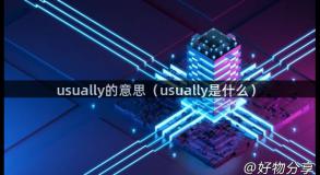 usually的意思（usually是什么）