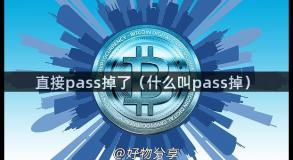 直接pass掉了（什么叫pass掉）