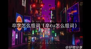 卒字怎么组词（卒cu怎么组词）