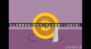 怎么免费查询自己的征信（怎么免费查个人征信记录）