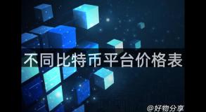 不同比特币平台价格表