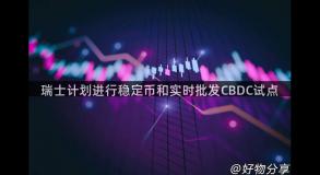 瑞士计划进行稳定币和实时批发CBDC试点