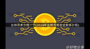 比特币多少钱一个(2024年比特币将会达到多少钱)