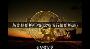 灰比特价格行情(比特币行情价格表)