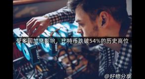 受多国加息影响，比特币跌破54%的历史高位