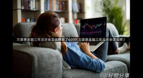 欠普惠金融三年没还会怎么样借了6000(欠普惠金融三年没还会怎么样）