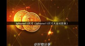 iphone11尺寸（iphone11尺寸大全对照表）