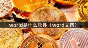 world是什么软件（word文档）