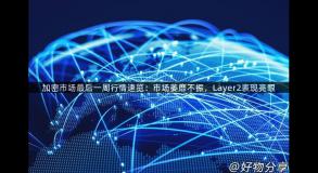 加密市场最后一周行情速览：市场萎靡不振，Layer2表现亮眼