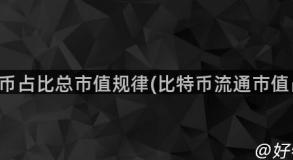 比特币占比总市值规律(比特币流通市值占比)