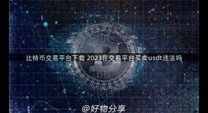 比特币交易平台下载 2023在交易平台买卖usdt违法吗