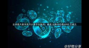 全球最大数字货币计算平台倒闭！被盗 比特币价值6000 万美元