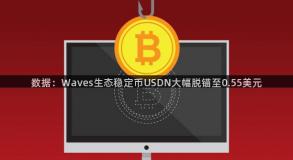 数据：Waves生态稳定币USDN大幅脱锚至0.55美元