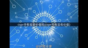 cspr币有投资价值吗(cspr币有没有价值)