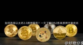 如何选择以太坊2.0质押服务？一文了解Eth2各类质押方案优劣