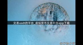 交易usdt的平台_虚拟货币交易平台app下载