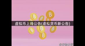 虚拟币上线公告(虚拟货币新公告)