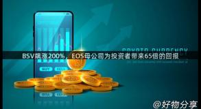 BSV飙涨200%，EOS母公司为投资者带来65倍的回报