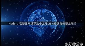 Hedera 在整体市场下跌中上涨 25%后还有希望上涨吗