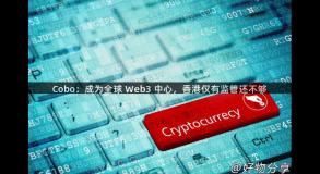 Cobo：成为全球 Web3 中心，香港仅有监管还不够