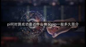 pi何时算成功最近什么情况pip一般多久简介