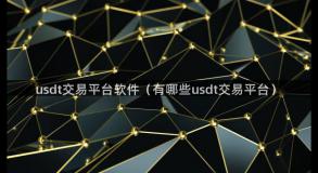 usdt交易平台软件（有哪些usdt交易平台）