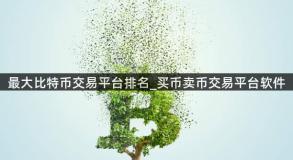 最大比特币交易平台排名_买币卖币交易平台软件