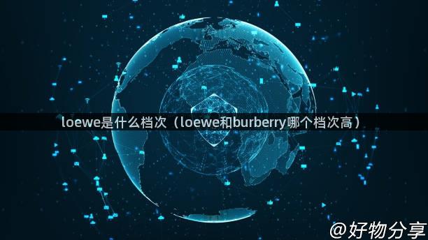 loewe是什么档次（loewe和burberry哪个档次高）