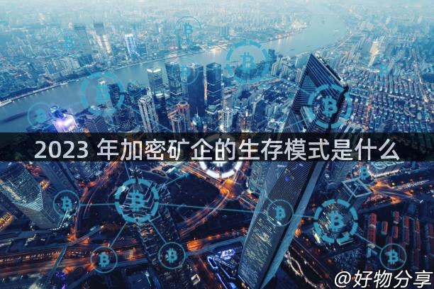 2023 年加密矿企的生存模式是什么