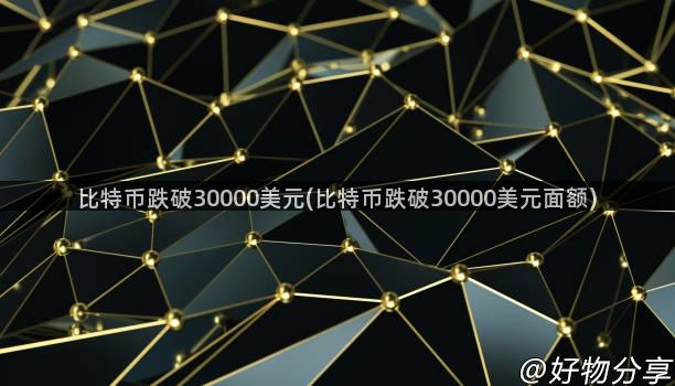 比特币跌破30000美元(比特币跌破30000美元面额)