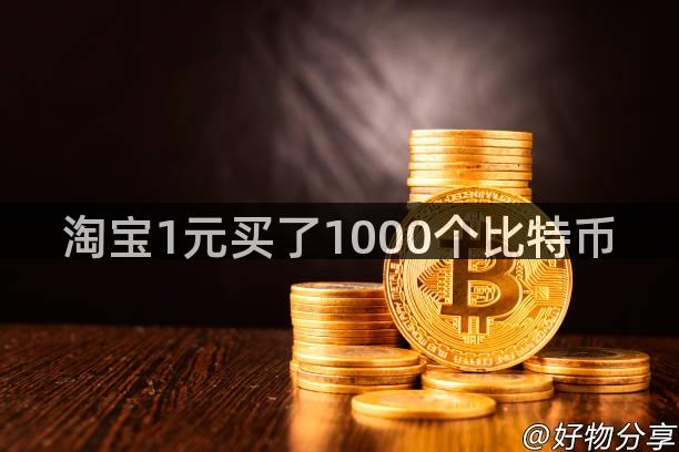 淘宝1元买了1000个比特币