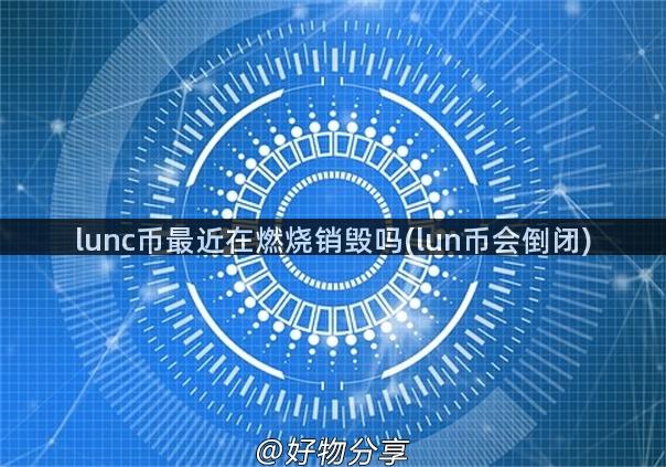 lunc币最近在燃烧销毁吗(lun币会倒闭)