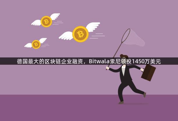 德国最大的区块链企业融资，Bitwala索尼领投1450万美元