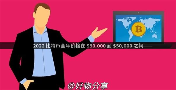 2022 比特币全年价格在 $30,000 到 $50,000 之间