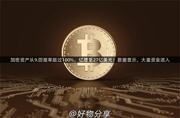 加密资产从9.回报率超过100%，亿增至27亿美元！数据显示，大量资金进入