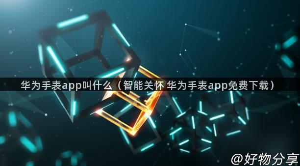 华为手表app叫什么（智能关怀 华为手表app免费下载）