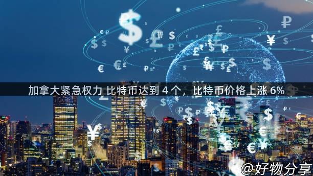 加拿大紧急权力 比特币达到 4 个，比特币价格上涨 6%