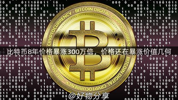 比特币8年价格暴涨300万倍，价格还在暴涨价值几何