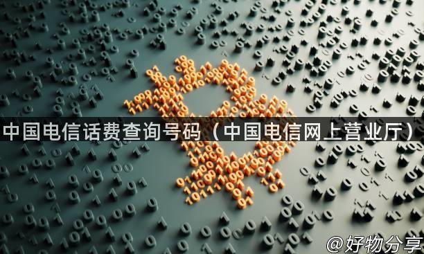 中国电信话费查询号码（中国电信网上营业厅）