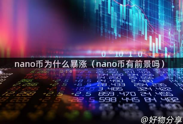 nano币为什么暴涨（nano币有前景吗）