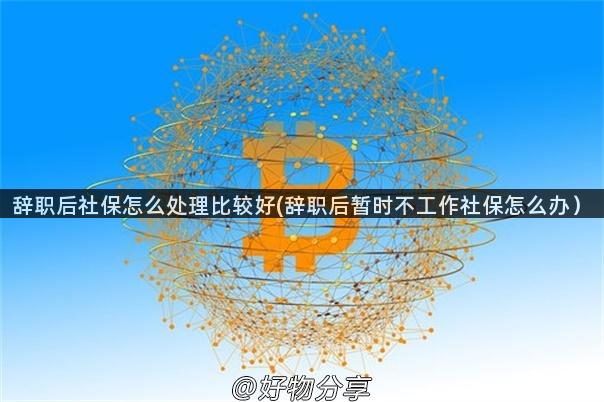 辞职后社保怎么处理比较好(辞职后暂时不工作社保怎么办）