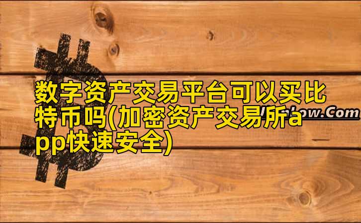 数字资产交易平台可以买比特币吗(加密资产交易所app快速安全)